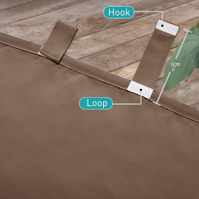 NICETOWN Porch Curtainss Outdoor Waterproof - Image 5