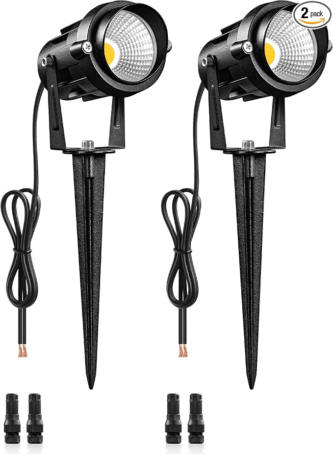 6W 700LM Low Voltage Landscape Lighting, 12V AC/DC 3000K Warm White LED Low by Wilawels