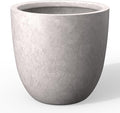 Kante 14 Inch Dia Round Concrete Planter, Indoor Outdoor Large Plant Pot by Kante