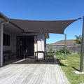 SUNNY GUARD Custom Size 9'x18' Dark Grey Sun Shade Sail Rectangle UV Block Shade by SUNNYGUARD
