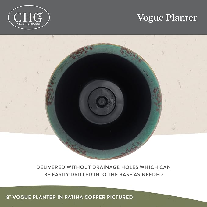 Classic Home and Garden Vogue Planter Pots w/Pottery Quality Finish - Image 3