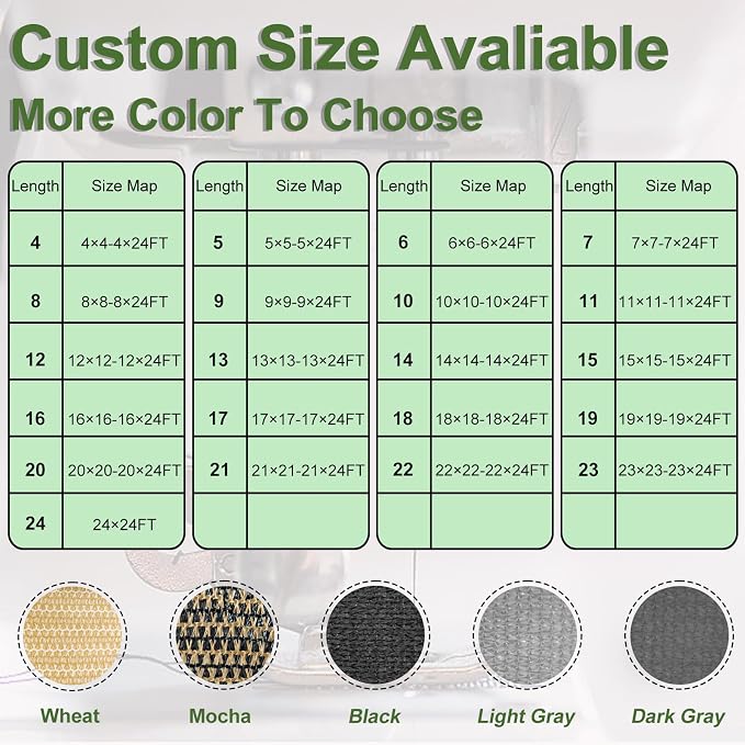 Artpuch Outdoor Pergola Shade Cover 4x6 FT Sun Shade Cloth - Image 8