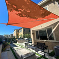 SUNLAX Sun Shade Sail 10' x 11' x 14.9' Terra Red Rectangle Canopy Sail Shade by SUNLAX