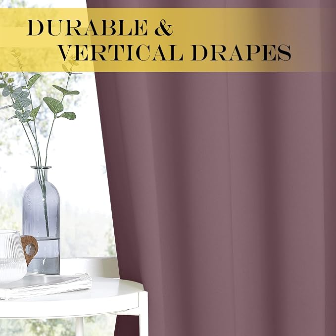 NICETOWN Blackout Doorway Curtain Drape 78 inch Long - Image 5