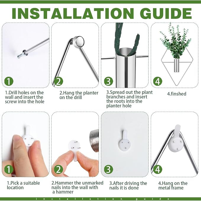 2 Pieces Wall Decor Hanging Planters - Image 3
