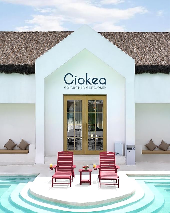 Ciokea Lounge Chair Outdoor, Oversized Chaise Lounge Chair - Image 2