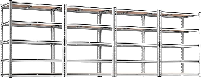 REIBII 2020LBS Garage Shelving Heavy Duty Metal Shelving 5 Tier Storage Shelves by REIBII