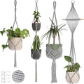Nook Theory 4-Pack Macrame Plant Hangers by NookTheory