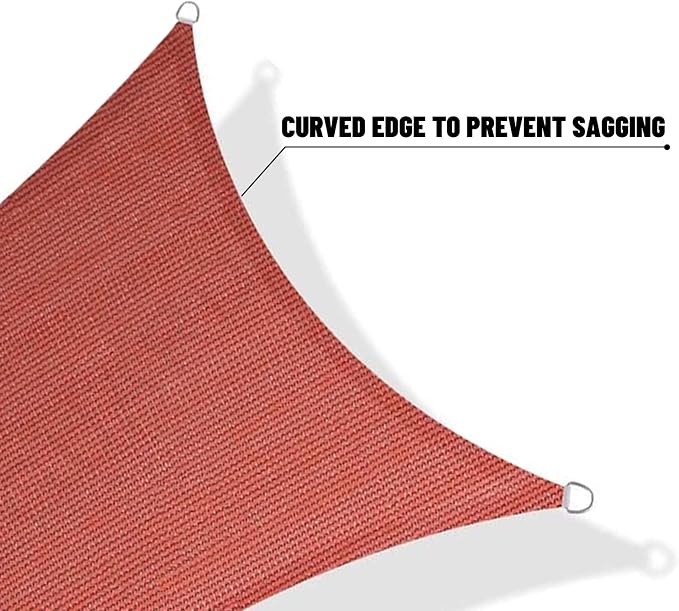 SUNNY GUARD Custom Size 9'x12' Terra Red Sun Shade Sail Rectangle UV Block Shade - Image 7