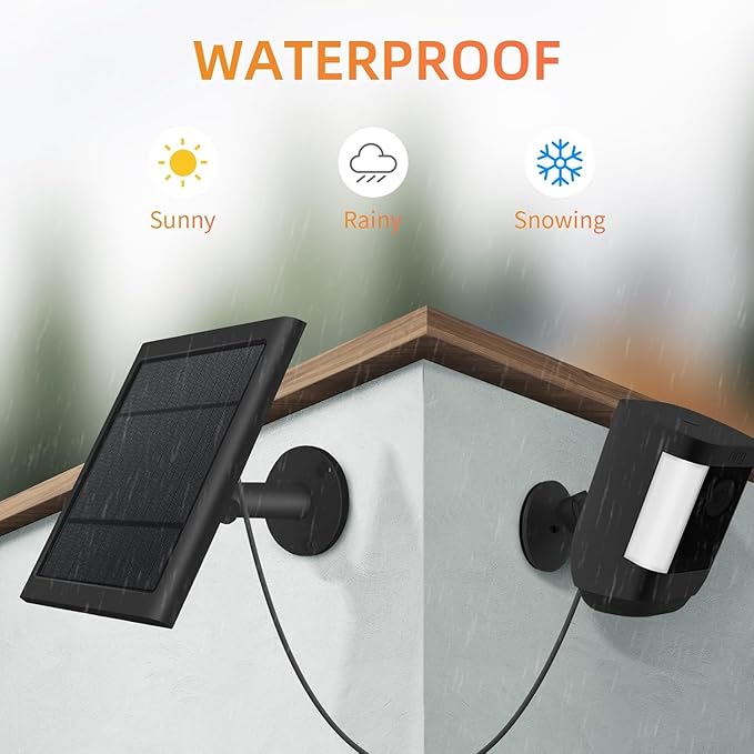 USB-C to Ring Barrel Plug 4Pack 4W Solar Charger - Image 2