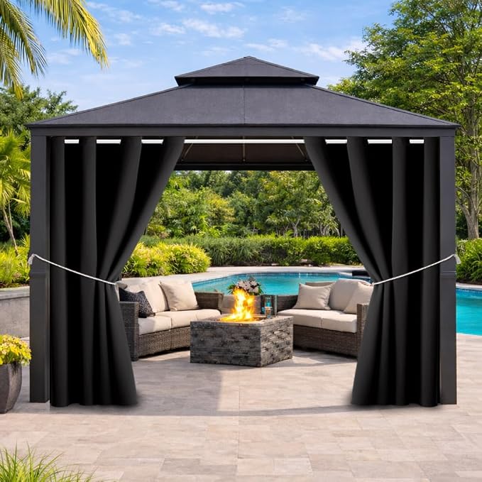 Outdoor Indoor Curtains W52 x L72 by DivaenCamino
