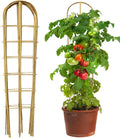 5 Pack 4 Feet U-Shape Bamboo Trellis, Natural Bamboo Trellis by Taoskai