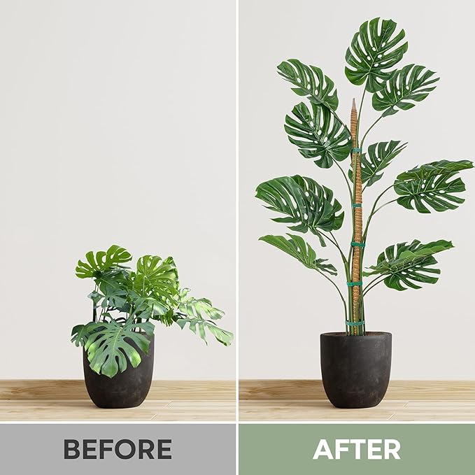 2 Pack 48'' Bendable Moss Pole Monstera Plant Support - Image 5