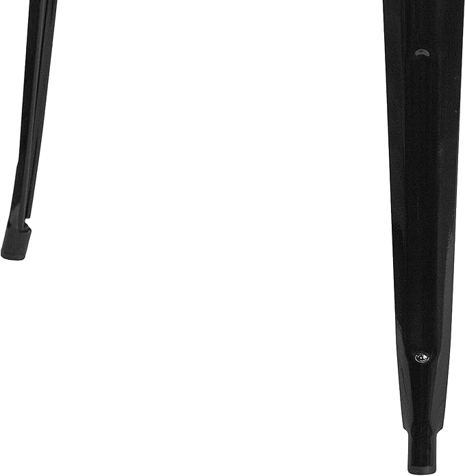 EMMA + OLIVER Commercial Grade 31.5" Square Black Metal Indoor-Outdoor Bar - Image 6