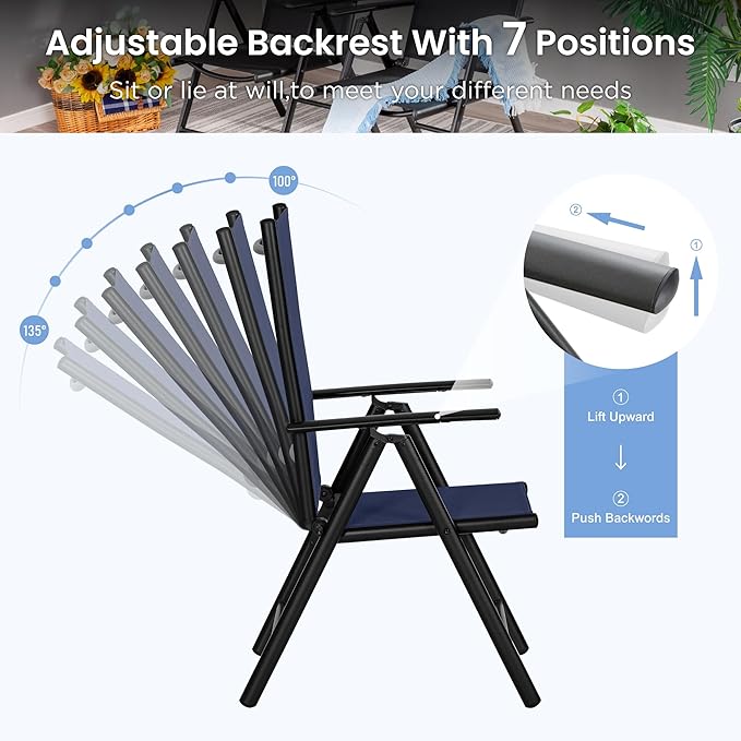PHI VILLA Outdoor Patio Dining Set - Image 3