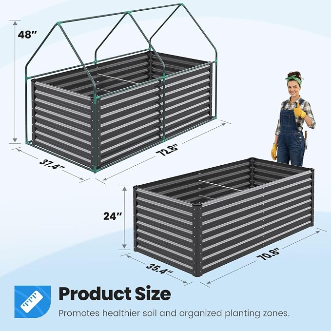 Quictent Raised Garden Bed Galvanized Raised Beds - Image 6