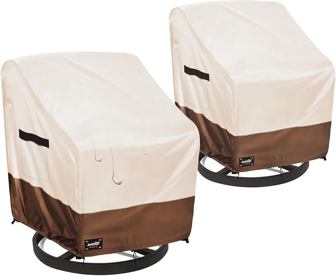 JinHrtoyi Outdoor Chair Covers 2 Pack, 35Wx37Dx38H inches Patio Chair Cover by JinHrtoyiFurnitureCovers