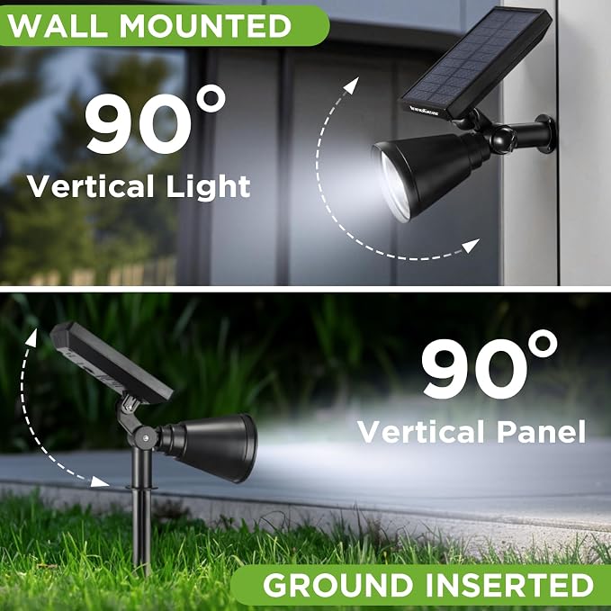 InnoGear Solar Lights Outdoor Lighting Waterproof Landscape Spotlights - Image 6