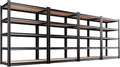 Set of 4 Garage Shelving-2050 lbs 5 Tier Storage Shelves, Adjustable Heavy Duty by Unknown