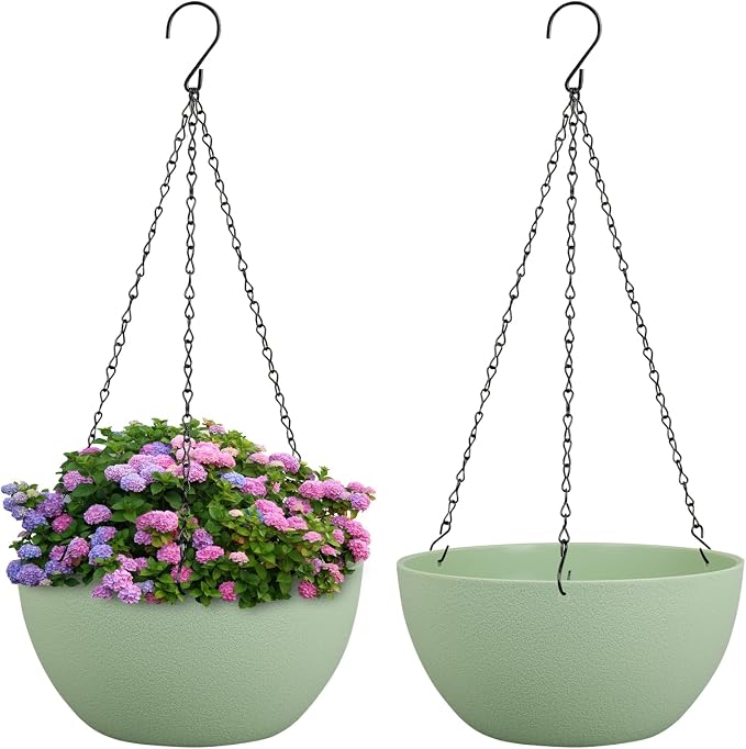 8 inch Small Hanging Planters Plant Pots by Meowell
