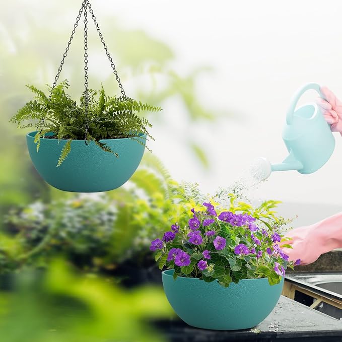 13 inch Large Hanging Planters Plant Pots - Image 6