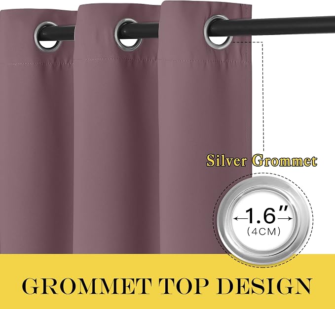NICETOWN Blackout Doorway Curtain Drape 78 inch Long - Image 4