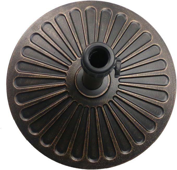 Sunnyglade 18" 30.2-lbs Heavy Duty Round Antiqued Umbrella Base - Image 2