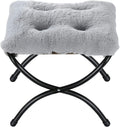 15" Foldable Foot Stool Ottoman by WELL-STRONG