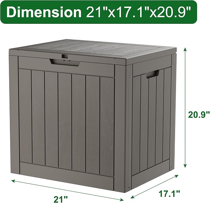 Outdoor Storage Box, Resin Deck Boxes Indoor and outdoor, Waterproof Storage - Image 2