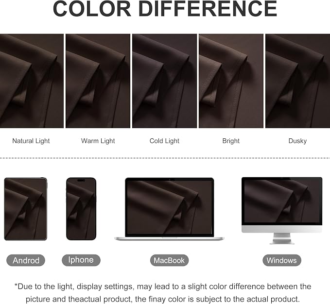RYB HOME Blackout Curtains Outdoor 1 Panel, Wide 52 x Long 95 inch - Image 7