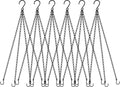 garini 6 Pack, 23 Inch Hanging Baskets Chain, Bird Feeders and Lanterns by garini