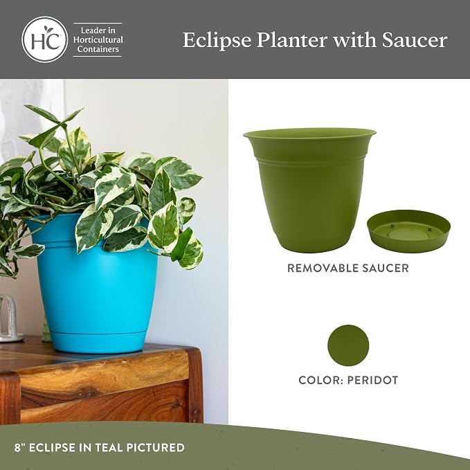The HC Companies 20 Inch Eclipse Round Planter Pots - Image 2