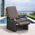 ATR ART TO REAL Outdoor Recliner, Outdoor Wicker Recliner Chair by ATRARTTOREAL