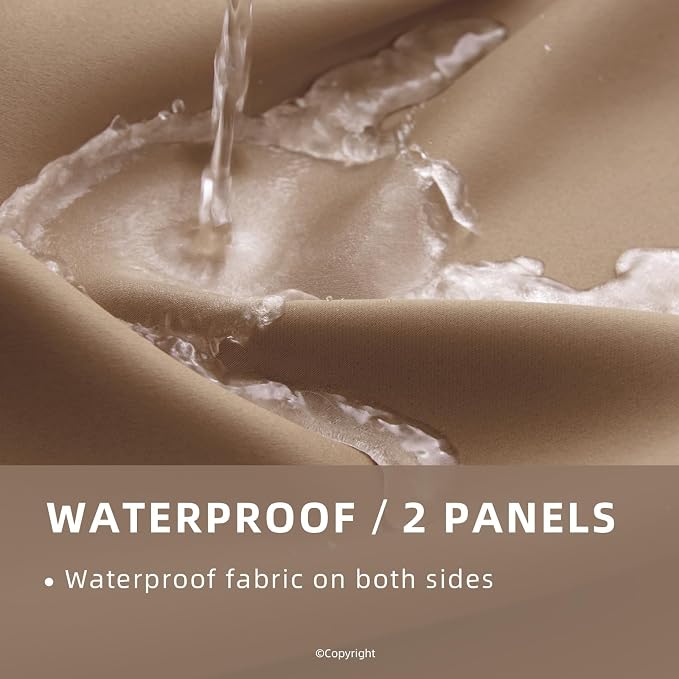 Waterproof Outdoor Curtain W105 x L84 - Image 2