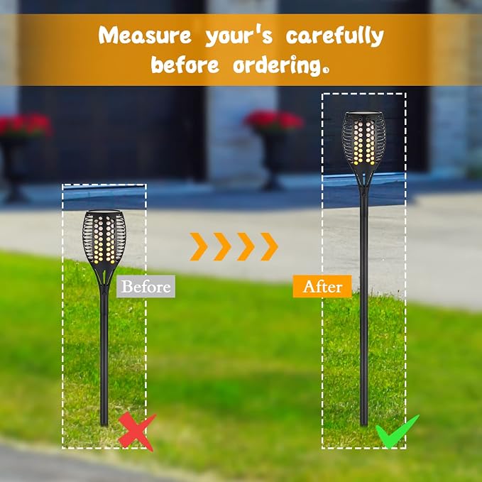 Chunful 8 Kit Solar Light Stakes Replacement Lame Lamp Extension Pole Ground - Image 3