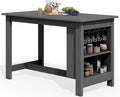 SERWALL Outdoor Bar Table, All Weather HDPE 36" Counter Height Dining Table by SERWALL