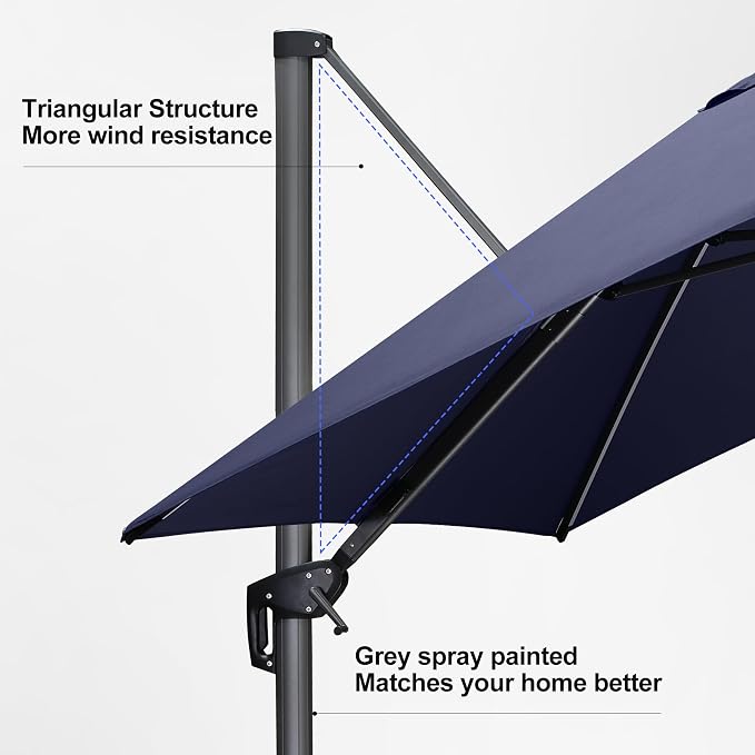 PURPLE LEAF 10 Feet Patio Umbrella - Image 9