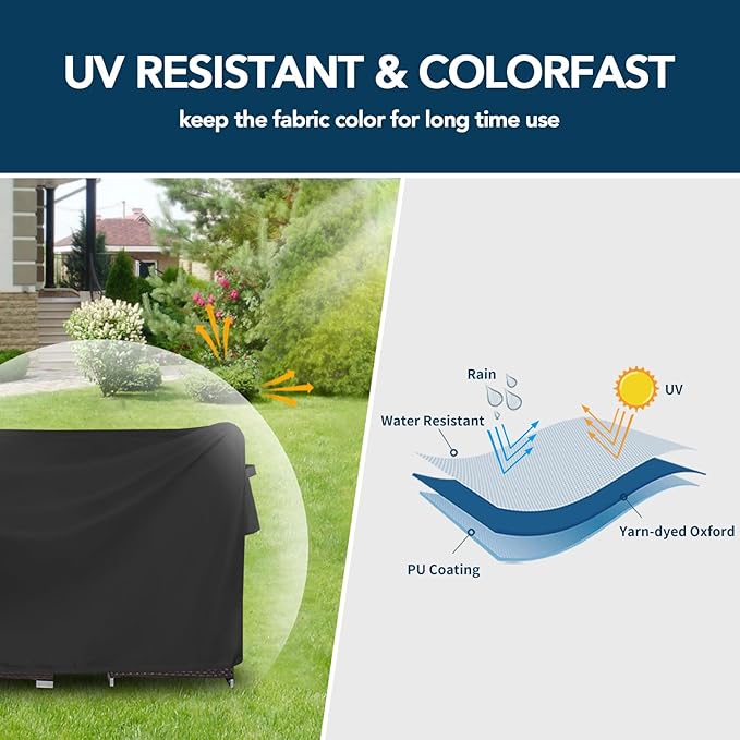 Easy-Going Patio Furniture Cover Waterproof Outdoor Rectangular Table Cover - Image 3
