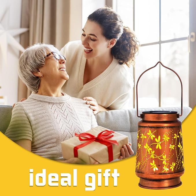 Dragonfly Birthday Gifts for Women Mom Grandma Solar Lanterns Outdoor - Image 6