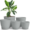 Utopia Home - Plant Pots Indoor - 7/6.6/6/5.3/4.8 Inches Flower Pots by UTOPIAHOME