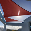 SUNNY GUARD Custom Size 20'x28'x28' Triangle Terra Red UV Block Sunshade by SUNNYGUARD