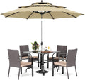 PHI VILLA 5 Pieces Outdoor Dining Set by PHIVILLAThepioneerofcomfortablehouseholdsupplies