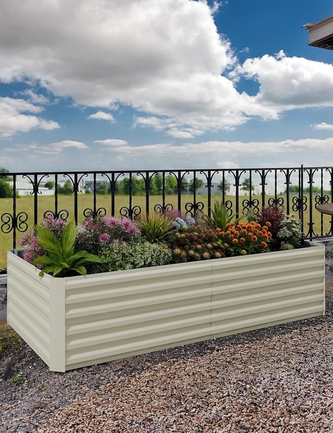 CABIHOME 2 Pcs 6x3x2 Ft Galvanized Raised Garden Bed, Deep Root Planter Box - Image 2