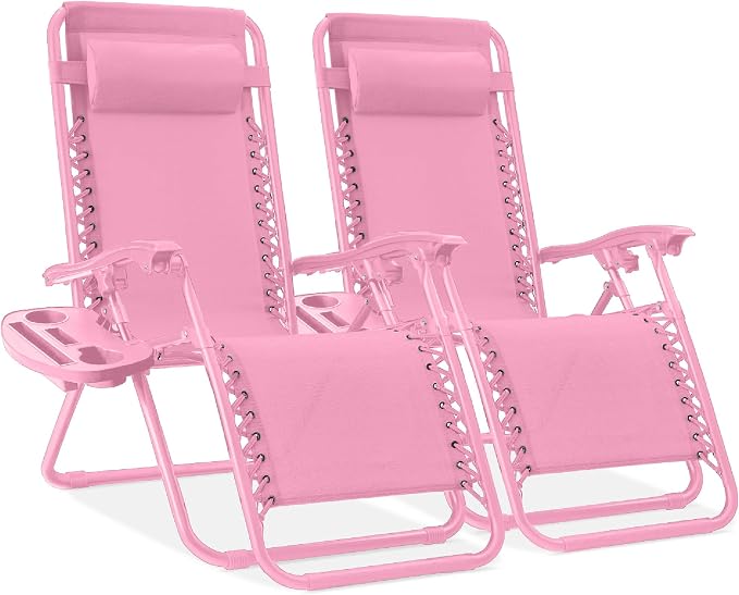 Best Choice Products Set of 2 Adjustable Steel Mesh Zero Gravity Lounge Chair by BestChoiceProducts