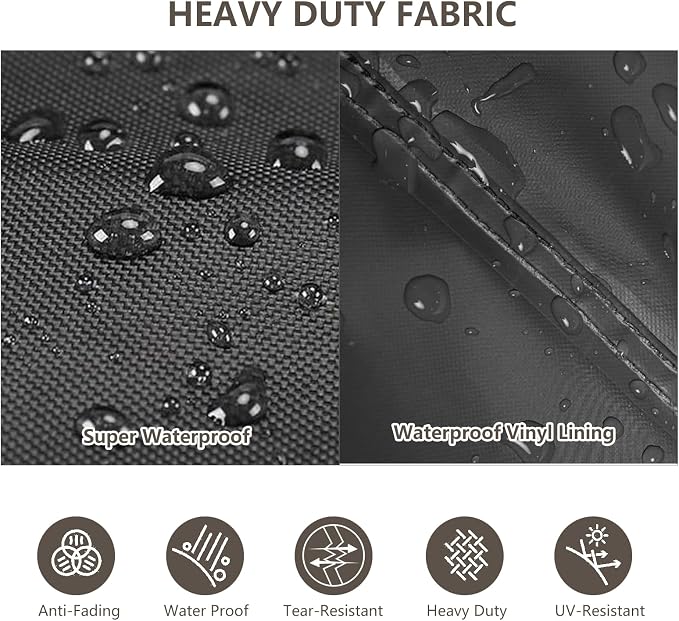 Rileytee Patio Furniture Set Covers, Fit Patio Loveseat, Chair and Coffee - Image 5