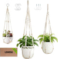 3 Pack Macrame Plant Hanger Indoor 3 Different Sizes Hanging Planter Basket by Unknown