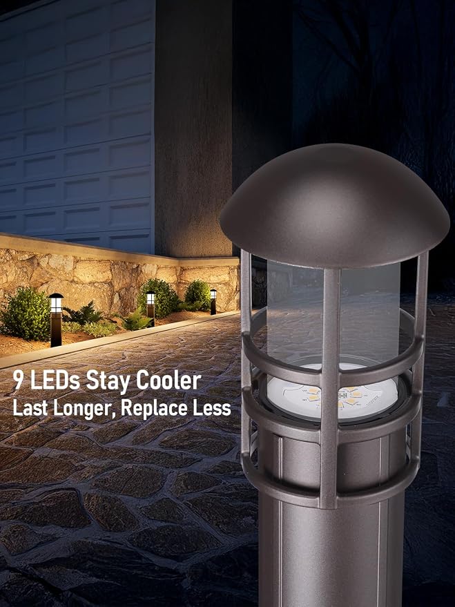 LEONLITE LED Low Voltage Landscape Pathway Lights, 3W 12V AC/DC Path Lighting - Image 3