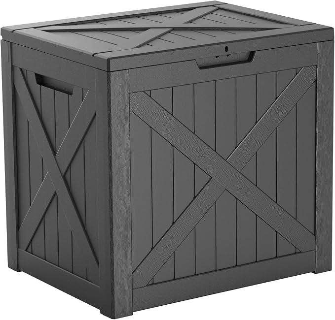 32 Gallon X Patten Outdoor Storage Box Weather Resistant UV Protection by KFY