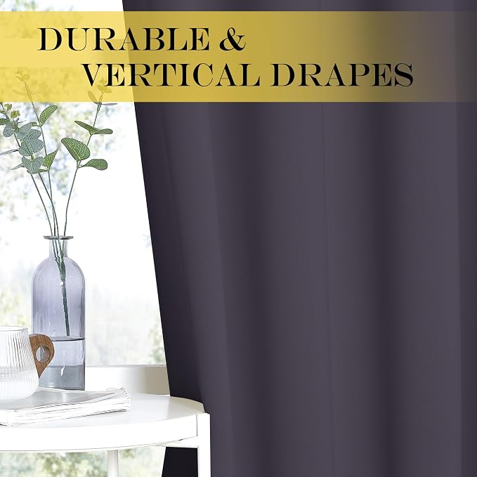 NICETOWN Blackout Curtains 84 Inch Length, Thermal Insulated Room Darkening - Image 3