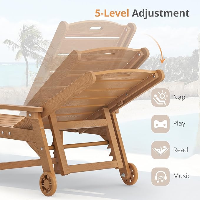 LUE BONA Chaise Lounge Chairs Set - Image 6